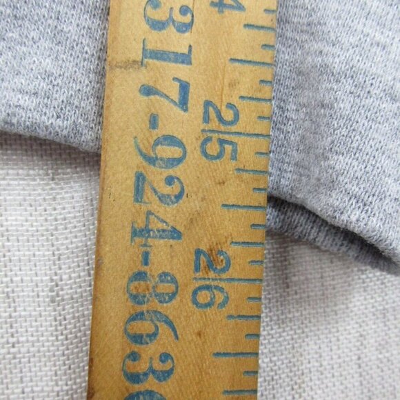 Champion Authentic Sweatshirt Mens Large Gray Fleece Lined Script Logo Pullover - Picture 10 of 10